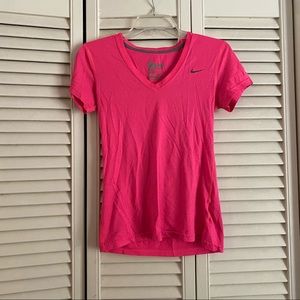 Nike hot pink V-Neck